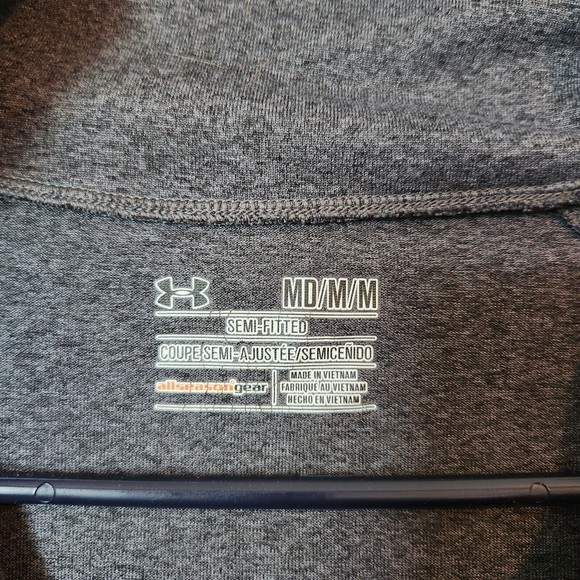 Under Armour Half Zip Gray Pullover Jacket Adult Size Medium - Picture 3 of 3